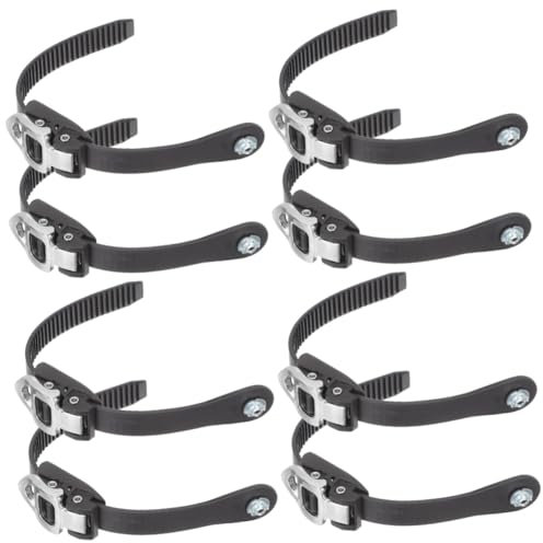 BESPORTBLE Lot de 8 ceintures énergétiques - Sangles de rechange pour patins à roulettes, fixations de snowboard et rollers en ligne - Boucles en polypropylène portables pour chaussures de skateboard