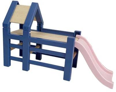 Amagogo 1:12 Chaise en Bois Miniature Cadeau 1 12 échelle Affichage Ornement Maison de poupée décoration 1:12 Maison de poupée Miniature Meubles Chaise, Toboggan pour Maison de poupée