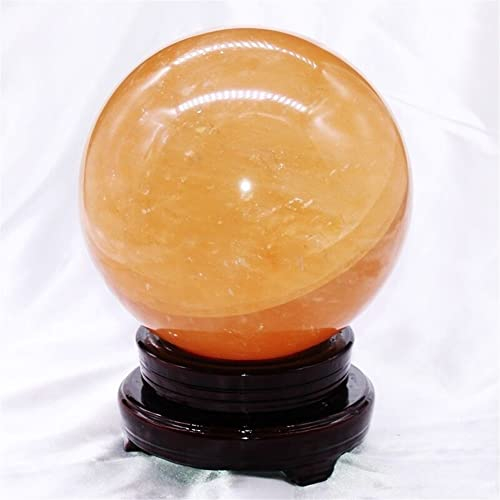 FOCCAR Edelsteine zur Dekoration, 1 Stück, 4–8 cm, natürlicher Island-Kristall, optischer Calcit-Kugel, Island-Spar-Aura-Kristall Naturstein (Size : 6-7cm)
