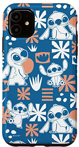 Disney Stitch Cute Hawaii Print Case for iPhone 11