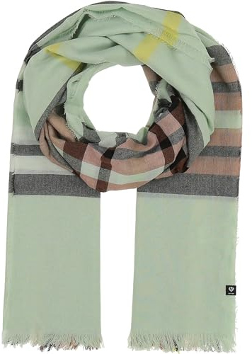FRAAS Stola mit Karo-Design - 93x200 cm - leichter Schal für Frühling und Sommer - Sustainabiliy Edition