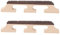LT Easiyl Lot de 2 chevalet de rechange à 6 cordes à trois pieds en érable ébène compatible avec banjo guitare ukulélé