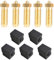 LANKEGU 5PCS Düsen und Silikonsockel für Anycubic Kobra 3/Kobra S1, 3D Drucker Zubehör 5PCS 0.4mm Messingdüsen und 5PCS Silikonsockel für Kobra 3, Kobra S1