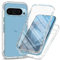 XINNI Coque pour Google Pixel 9 Pro XL Antichoc Housse avec Protège écran, 360 Degrés Full Body Etui Solide Double Face Bumper Portable Transparent Housse,Cristal