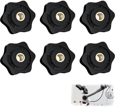 6 Pieces Wing Nuts, Wing Nuts And Bolts, M6 Wing Nut, For Plastic And Brass Star Nuts For Machinery And Systems, Furniture, Machine Tools, Fitness Equipment(32mm*10.5mm*5.5mm*16mm)