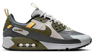 Nike Air Max 90 Drift Herrenschuhe (FB2877-003, Light Smoke Grey/Iron Grey/Infinite Gold/Cargo KHA), Light Smoke Grey/Iron Grey/Infinite Gold/Cargo Kha, 42 EU