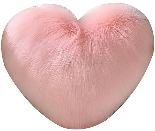 OFFSCH Cuscino A Forma Di Cuore Invernale Cuscino Per Soggiorno Realizzato in Cotone Pp