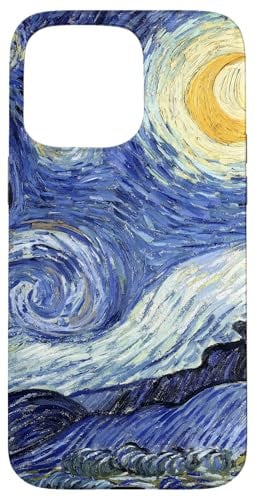 Van Gogh Starry Night Modern Art Oil Painting Phone Cover Case for iPhone 15 Pro Max