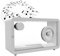 LXIXMQWT Enceinte Bluetooth Portable Légère, Enceinte Transparente Et Simple, Système Son Home Cinéma, Petite Enceinte sans Fil Extérieure, Idée Cadeau(White)