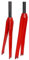 Wkantlaes Forcella Anteriore per Bici in Fibra di Carbonio T800 Forcelle rigide per Bici da Strada 700C Forcella per Bici da 1-1/8 Tubo Dritto superleggero 9 * 100 mm Freno a sgancio rapido C,Rosso