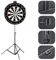 Dartboard Stand, Stainless Steel Board Stand, Heavy Duty Dartboard Tripod Stand, Tripod Stand Heavy Duty Adjustable Height Adjustable Height Holder Board for Game