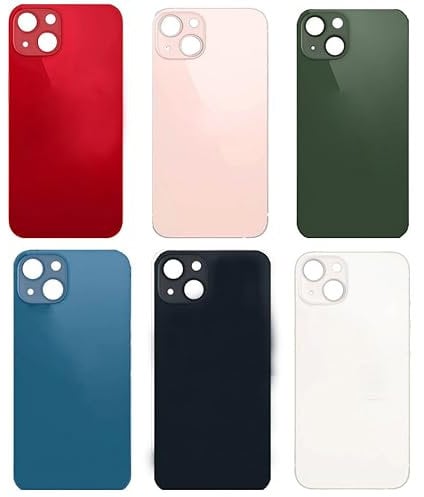 IPhone 13 Mini Back Glass Replacement Panel with Camera Cutouts, 6 Colours (Starlight White)