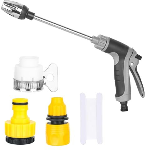 Turbowasher - Power High-Pressure Cleaner For Every Garden Hose With Universal Connectors,Garden Hose Spray Gun for Plants Lawns Watering, Pets Shower, Car Washing