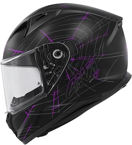 XT Givi Casque intégral 50.7 Phobia Noir mat Rose Taille L