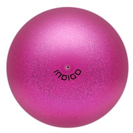 DRUNA Rhythmische Sportgymnastik Ball – Metallisch + Glitter aus PVC, 17 cm, 300 g, Trainingsgerät, Gymnastikball