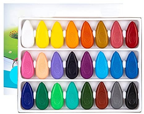 KAHDGSS 24 Colors Set Washable Paint Set For Learning Drawing Easter Kids