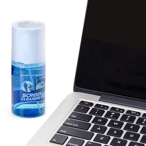 Laptop Screen Cleaner Kit - Screen Spray Microfiber Cloth 200ml Bottle | Gentle No-Streak Electronic Display Cleaner, Anti-dsst Cleaning Formula for Monitors Tvs Phones Tablets Laptops Screens