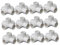 ROMISBABA 12 pièces Connecteur PVC Voies pour Tuyaux Eau Raccords de Plomberie Résistants à Humidité et Aux Chocs pour Irrigation Systèmes de Culture sans Sol et Projets DIY