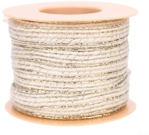 Rouleau de ruban en toile de jute naturelle de 10 m avec dentelle pour fête, décoration de mariage, projets d'artisanat et emballage (blanc)