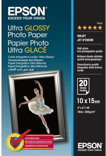 Epson ULTRA GLOSSY Fotopapier 10x15 20 Blatt