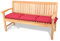 ROG garden-line Auflage FÜR Bank 3-SITZER 150 x 45 cm - Bordeaux WEINROT
