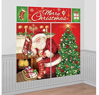 Amscan Parete Decorazione Natale - Babbo Natale