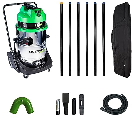 Gutter Sucker Gutter Cleaning Vacuum System Pro Gold Package - 9m/30ft Reach