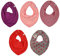 Pippi Halstuch 5er Pack Baby Dreieckstücher Halstücher SPARPACK (All Red Stars)