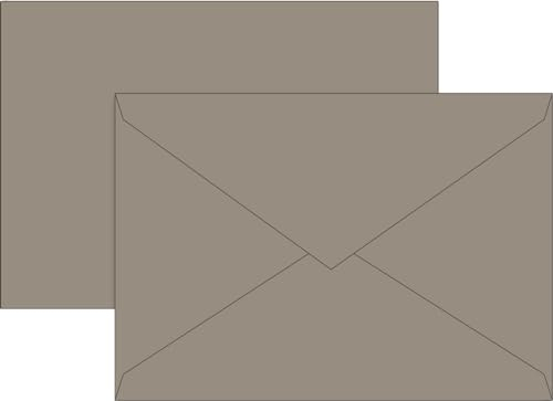 BRUNNEN Briefumschlag B6 80g taupe 10St