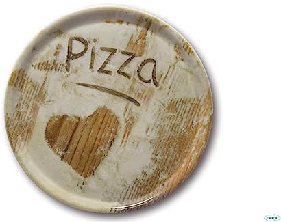 Saturnia 04Z31019 Napoli Flour Pizzateller, 31cm, Porzellan, Heart, 1 Stück