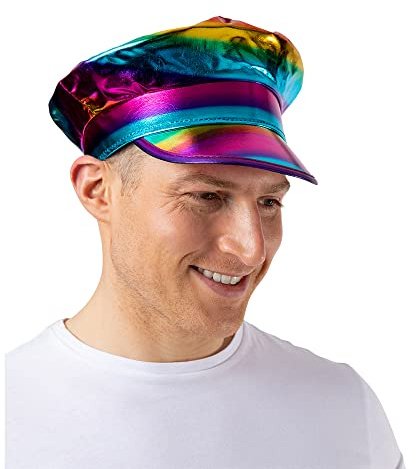 Wicked Costumes Pride Rainbow Captain Hut für Erwachsene, Party-Zubehör