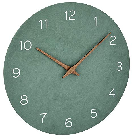 TFA Dostmann Analoge Wanduhr, 60.3054 (Jadegrün mit Batterie)