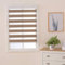 Doppelrollo Klemmfix Ohne Bohren 60cm x 160cm Duo Rollo, Zebrarollo Seitenzugrollo Easyfix für Fenster & Türen - Taupe