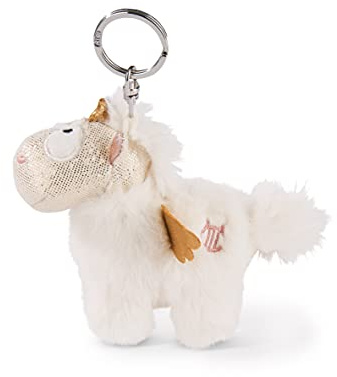 NICI Schlüsselanhänger Einhorn Angelia 10cm – Einhorn Kuscheltieranhänger mit Schlüsselring für Schlüsselband, Schlüsselbund, Schlüsselhalter & Schlüsselkette – Taschenanhänger Theodor&Friends