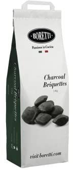 Boretti Holzkohle Briketts BBQ | 3kg | Premium | Umweltschonend | Brenndauer von ± 3,5 Stunden