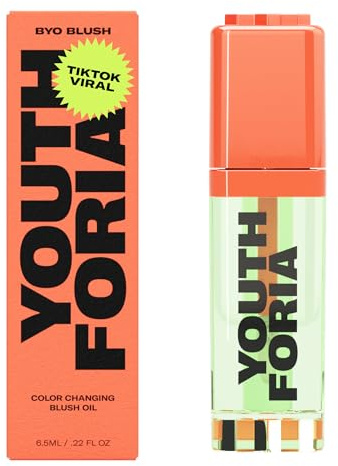 Youthforia BYO Blush - Grünes Farbwechselndes Flüssiges Blush-Öl, 6,5 ML Gel-Kontur für Wangen, Koreanischer Stil