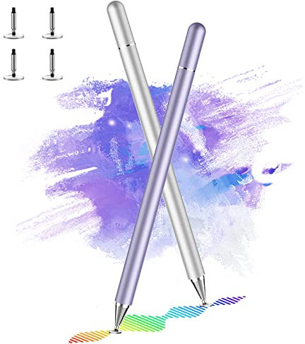 Stylus Pens for Touch Screens, Stylus Pen for iPad, Tablet Stylus Pencil, Sensitivity Disc Tip & Magnetism Cover Pencil Cap, Compatible with Apple/iPhone/iPad pro/Mini/Air/Android/Other Touch Screens