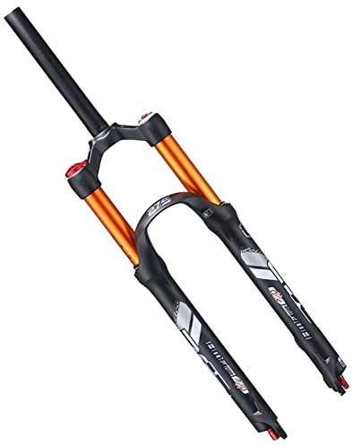 forcelle ammortizzate 26 / 27.5 pollici Mtb. Forcella di sospensione dell'aria, unisex's 1-1 / 8 Shock Shock da viaggio 120mm Forcelle anteriore Bicycle Shock Ammortizzatore Forche Forcella Anteriore