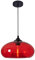 S-Cevada 28cm Bunt Glas Lampenschirm Hängelampe, Industrie Vintage Pendelleuchte E27 Loft Bar Deckenleuchte Pendellampe Für Küche Schlafzimmer Wohnzimmer Kronleuchter (Rot)