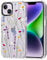 MOSNOVO Case for iPhone 14, [Buffertech 6.6ft Military-Grade Drop Protection] [Anti Peel Off Tech] Clear TPU Bumper Phone Case Cover Design - Floral Garden