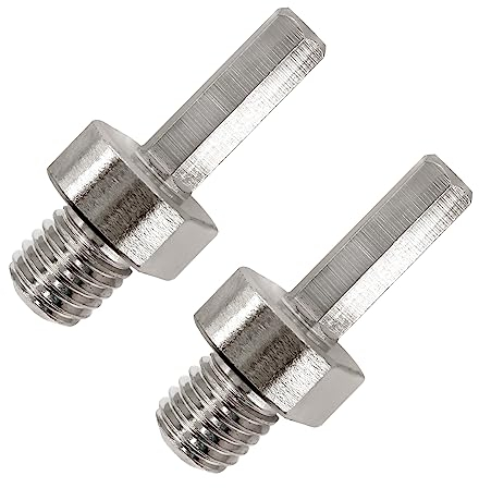 Adapter M14 Male Thread to HEX Shank for Core Drill Bit,LEKOMESH 2PCS Diamond Drill Bit Adapter for M14 Connection Hexagonal,Diamond Hole Saw Adapter Fitted On Hand Drill or Benchtop drills