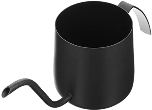LABRIMP Hängende Ohr-Kaffeekanne Schwarze Gießkanne Mini-Gießkanne Schwanenhals-Wasserkocher Kaffee-Tee-Gießkanne Schwanenhals- Kaffee-Gießkanne Multifunktionale