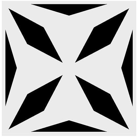 LYMSSESS Wall Stencils for Painting Large Pattern 12 x 12, Reusable Large Floor Stencils, Simple Tile Stencils for Decor (NS13)