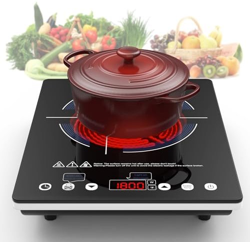 Plaque Induction,Plaque de Cuisson Induction Portable 2200W Pour Toute Poêle Plate