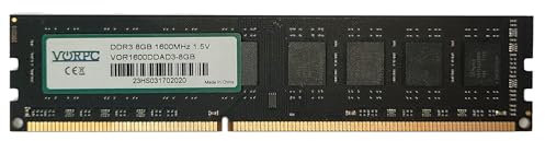 vor VORPC Memoria RAM | DDR3 | 8GB | 1600MHz | 1.5V | DIMM