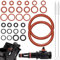 REJOECE Clips 30 Pieza Juntas Para Grupo Café, Rojo Junta Tórica de Sellado, Kit de mantenimiento de junta compatible, Junta Tórica de Sellado para Máquinas de Café(negro/rojo)