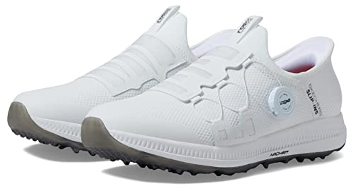 Skechers Mens Go Elite 5 Golf Shoes - White/Navy - UK 11