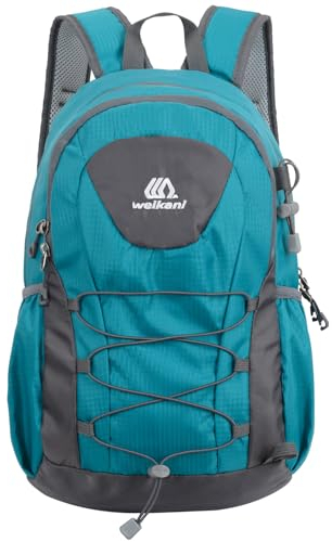 Wanderrucksack Herren Damen Rucksack Wasserdicht 20l Trekkingrucksäcke Multifunktionale Outdoorrucksack Leicht Tagesrucksack Travel Daypack (20L Seeblau-neu Wanderrucksack)