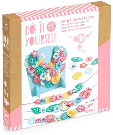 Djeco DIY: 3 HALSKETTEN FL Flora