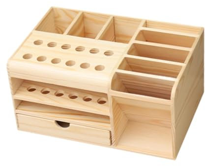 JISADER Schraubendreher Aufbewahrungsregal, Pinzettenhalter Aus Holz mit